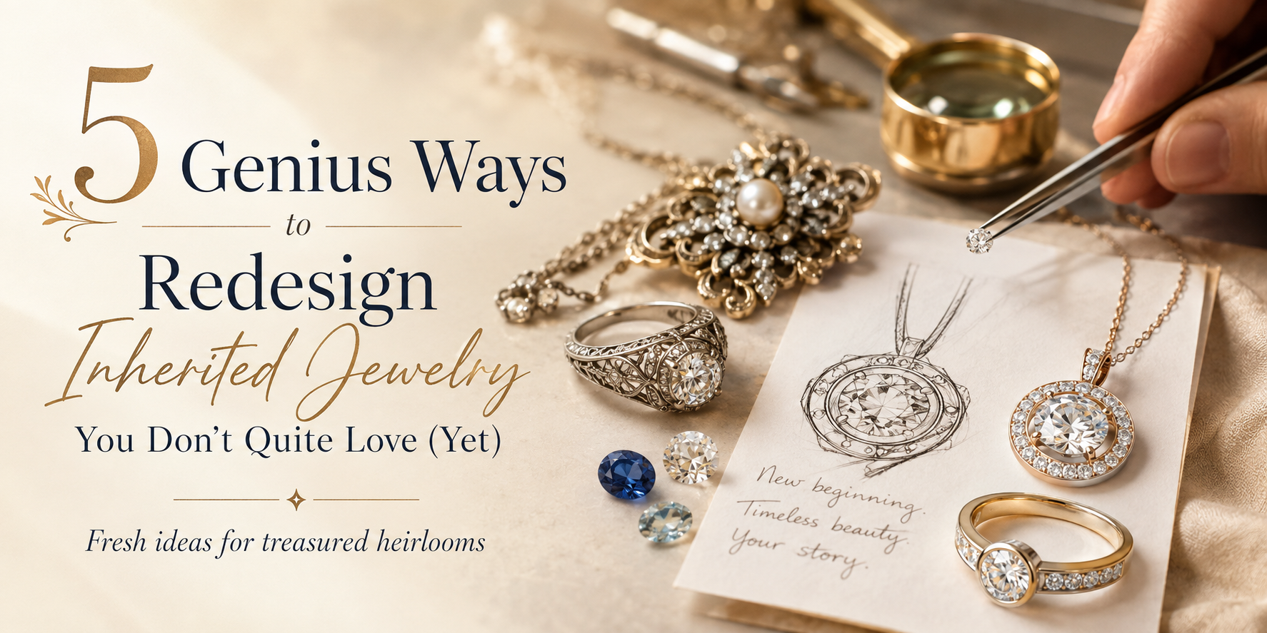 5 Genius Ways to Redesign Inherited Jewelry You Don’t Quite Love