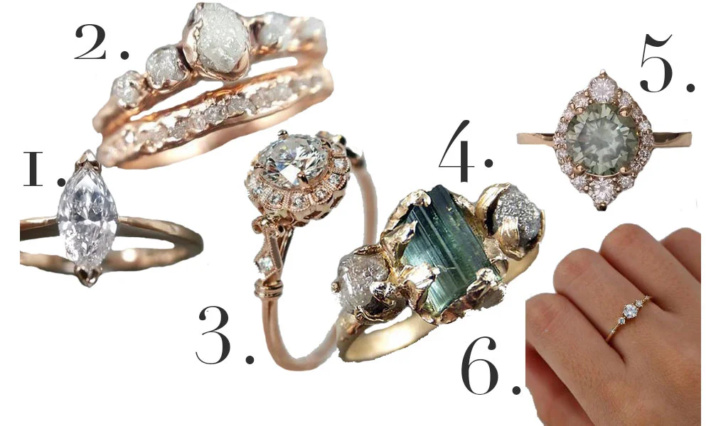 6 Alternative Custom Engagement Rings for the Girl Who Wants Something Different