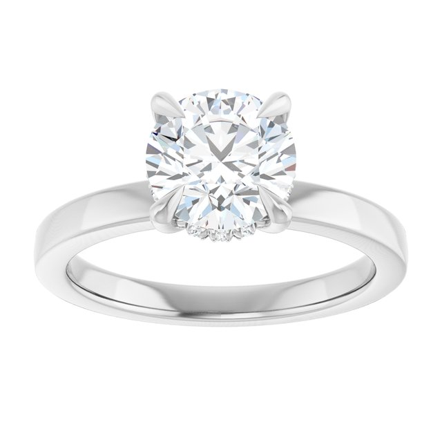 14K White 1 5/8 CTW Lab-Grown Diamond Engagement Ring